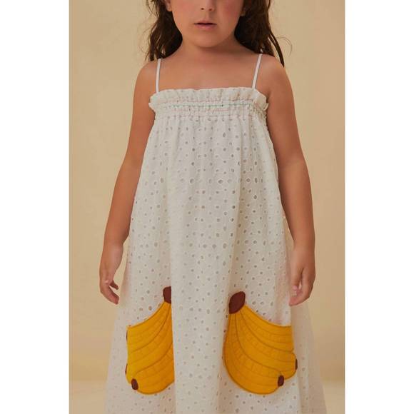 NEW FARM RIO banana pocket dress in white - Picture 2 of 3